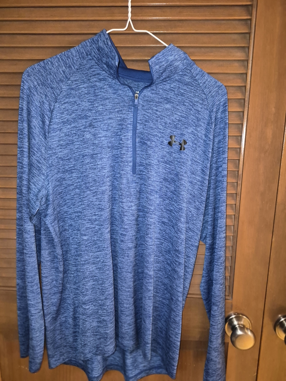 Under Armour Blue Heather Quarter-Zip Pullover